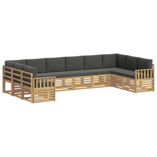 Комплект дивани за открито 7 pcs Бяло и антрацит