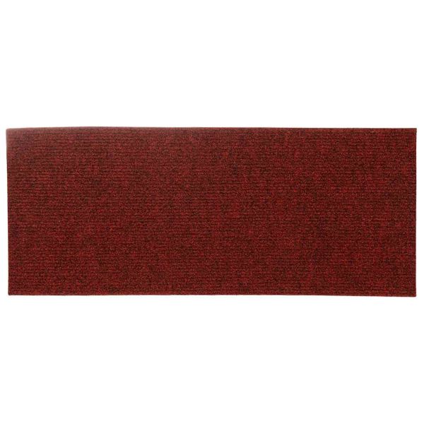 Самозалепващи се постелки за стълби, 30 бр., 60x25 см, бордо червени, правоъгълни