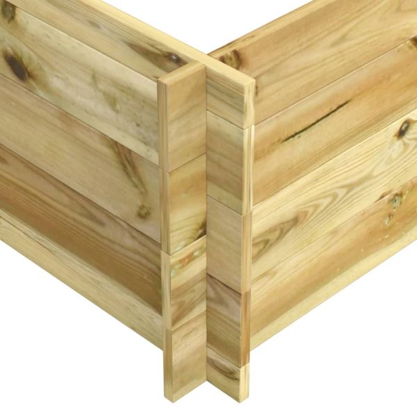 Повдигната леха, 150x100x40 см, импрегнирано дърво