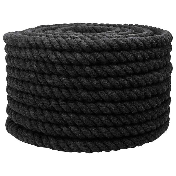 Въже Черно 2 x 2 x 5000 см Памук