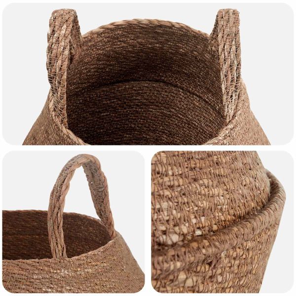 Саксия за растения с дръжки 2 pcs Натурално Ø 22 x 20 см
