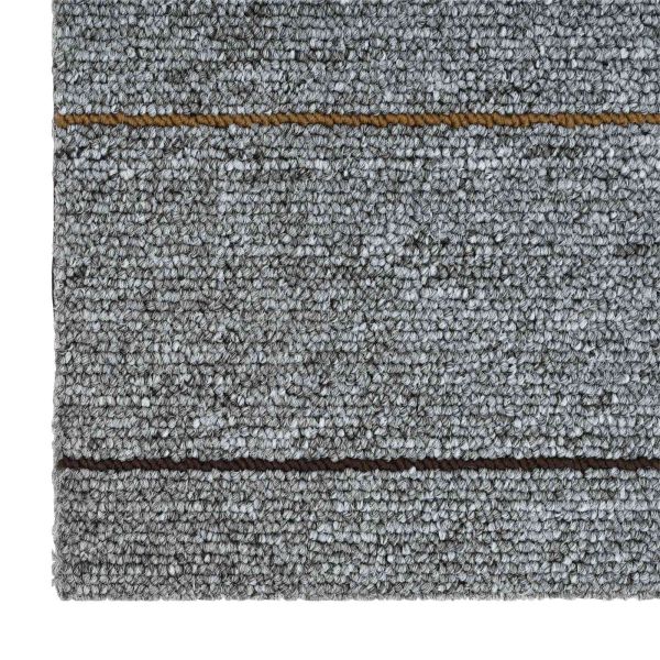 Килимна плочка Светлосиво на ивици 50 x 50 cm 20 pcs ПП и Битум