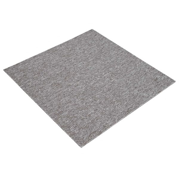 Килимна плочка Кафяво 50 x 50 cm 4 pcs ПП и Битум