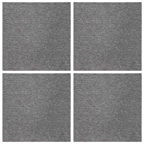 Килимна плочка Кафяво 50 x 50 cm 4 pcs ПП и Битум