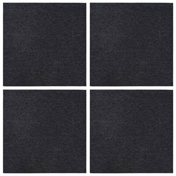 Килимна плочка Тъмносиво 50 x 50 cm 4 pcs ПП и Битум