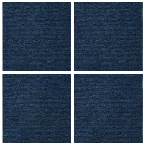Килимна плочка Синьо 50 x 50 cm 4 pcs ПП и Битум