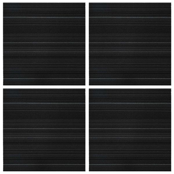 Килимна плочка Сиви ивици 50 x 50 cm 4 pcs ПП и Битум
