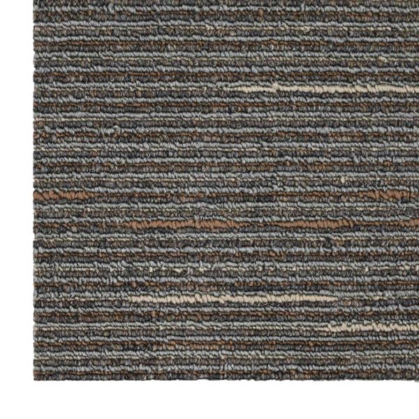 Килимна плочка Лентист тъмен кафяв 50 x 50 cm 4 pcs ПП и Битум