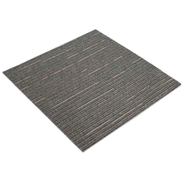 Килимна плочка Лентист тъмен кафяв 50 x 50 cm 20 pcs ПП и Битум