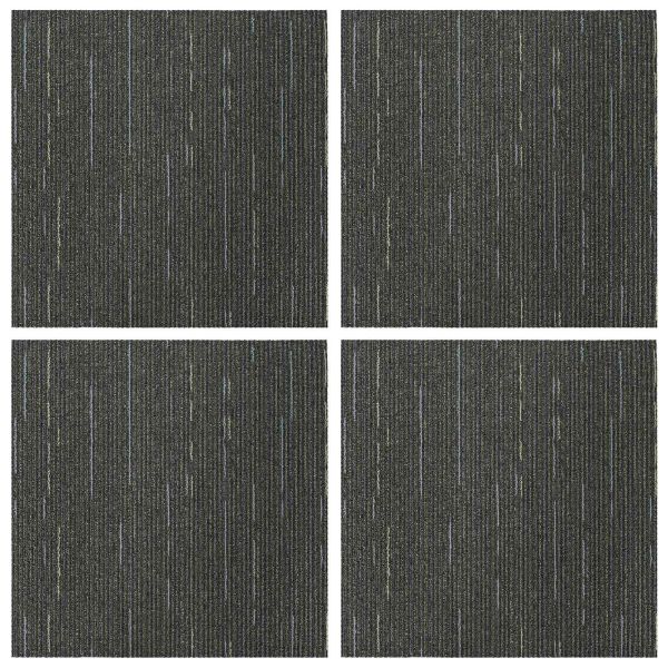 Килимна плочка Лентист светло зелен 50 x 50 cm 4 pcs ПП и Битум