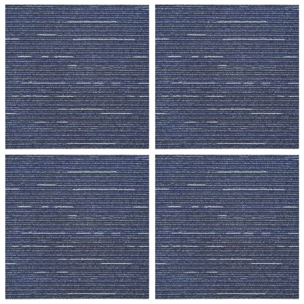 Килимна плочка Райдостен Син 50 x 50 cm 4 pcs ПП и Битум