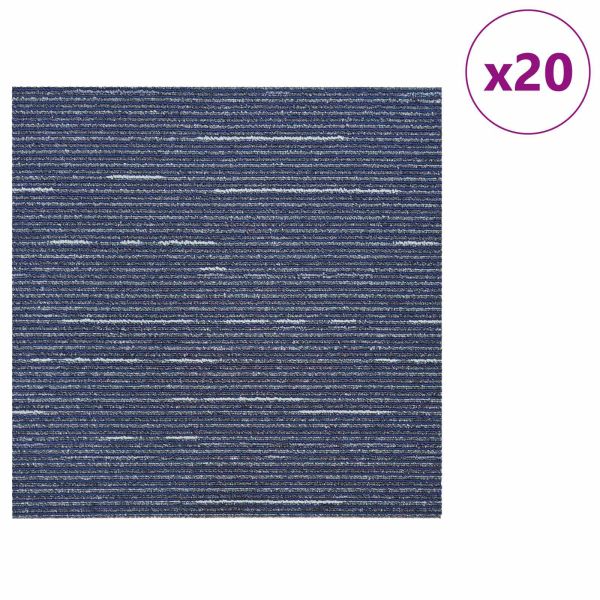 Килимна плочка Райдостен Син 50 x 50 cm 20 pcs ПП и Битум