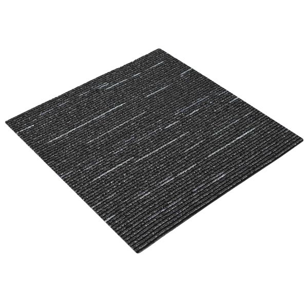 Килимна плочка Сифтен черен 50 x 50 cm 36 pcs ПП и Битум