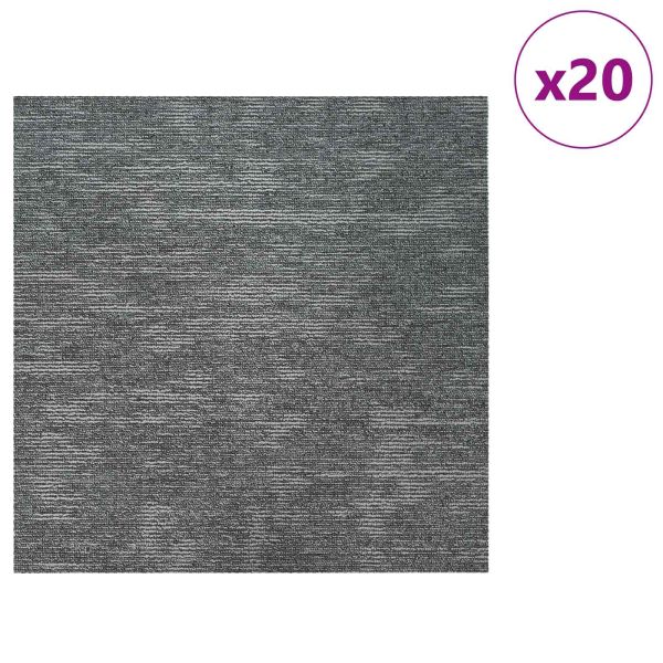 Килимна плочка Скалисто сиво 50 x 50 cm 20 pcs ПП и Битум