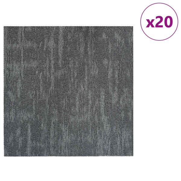 Килимна плочка Бетонно сиво 50 x 50 cm 20 pcs ПП и Битум
