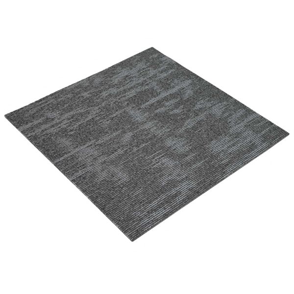 Килимна плочка Въгленово сиво 50 x 50 cm 4 pcs ПП и Битум