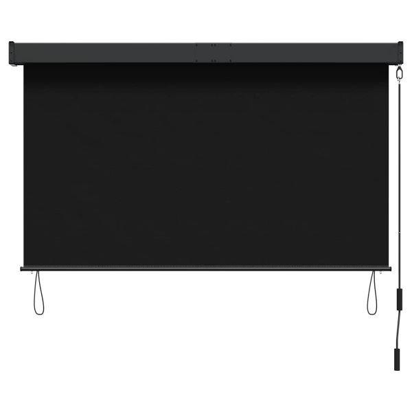 Ролетна щора Черно 120 x 250 cm Текстил и Алуминий