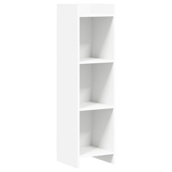 Библиотека Бяло 30 x 30 x 111 см Инженерна дървесина