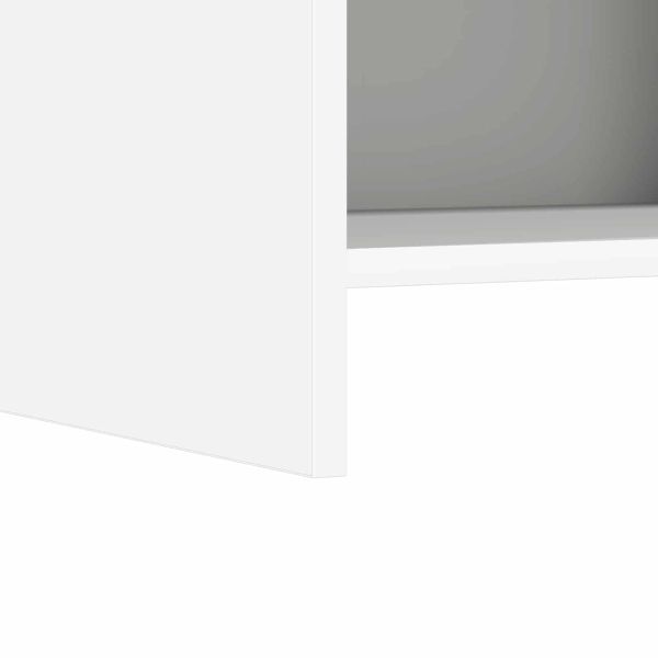 Библиотека Бяло 30 x 30 x 111 см Инженерна дървесина