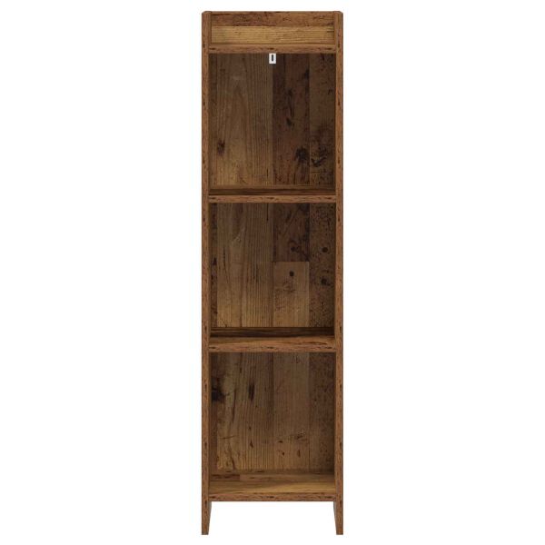 Библиотека Старо дърво 30 x 30 x 111 см Инженерна дървесина