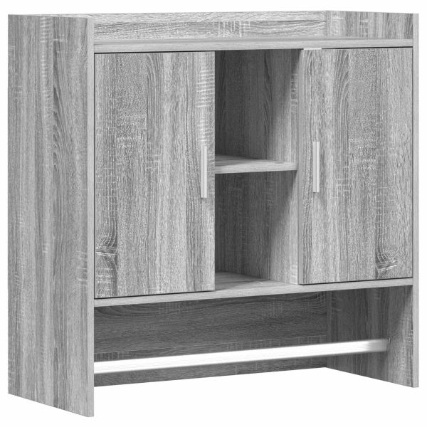 Стенен рафт Монтиране на стена Сив Сонома 80 x 36 x 80 см