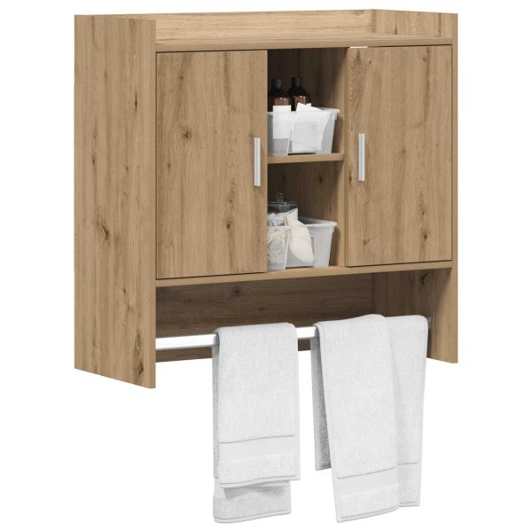 Стенен рафт Монтиране на стена Дъб артизан 80 x 36 x 80 см