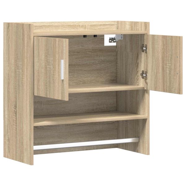 Стенен рафт Монтиране на стена Дъб сонома 80 x 36 x 80 см