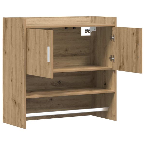 Стенен рафт Монтиране на стена Дъб артизан 80 x 36 x 80 см