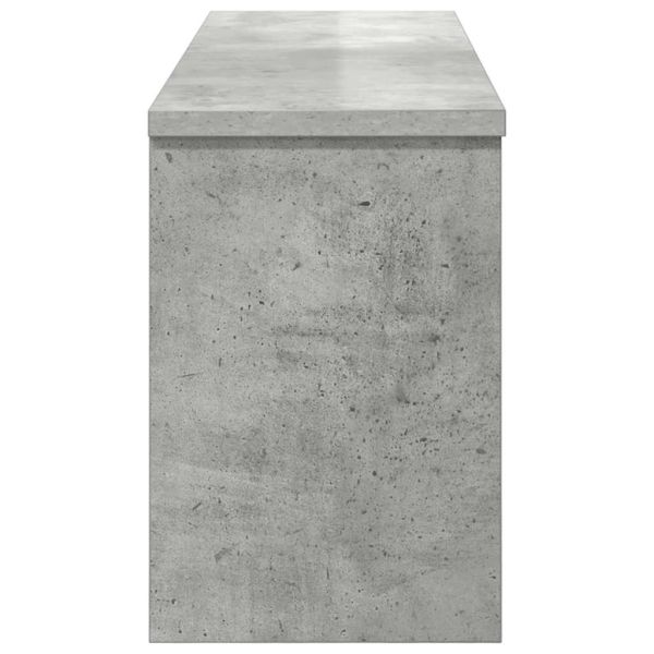 Стенен закачалка за палта с рафт Циментено сиво 80 x 20 x 30 cm