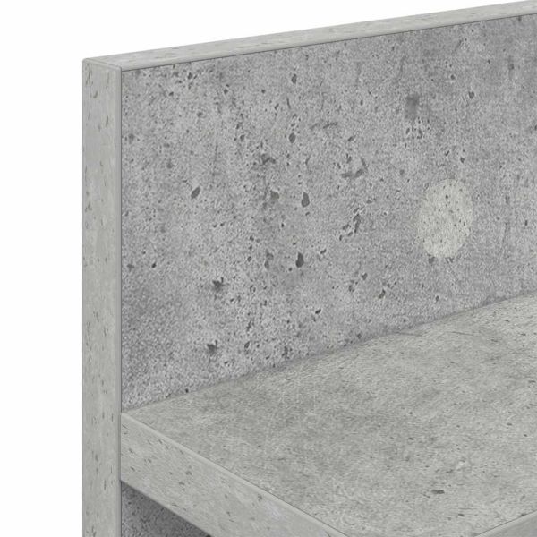 Стенен закачалка за палта Циментено сиво 100 x 10,5 x 18 см