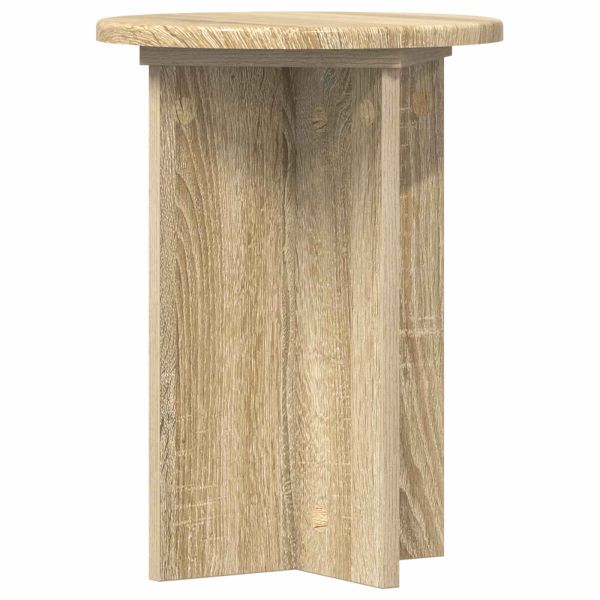 Стойка за растения 2 pcs Дъб сонома Ø29,5 x 40 см