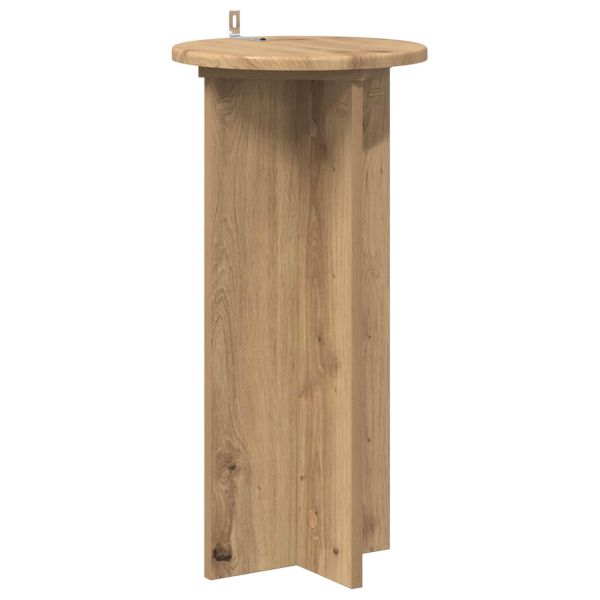 Стойка за растения 2 бр. Дъб артизан 29,5 x 29,5 x 60 см