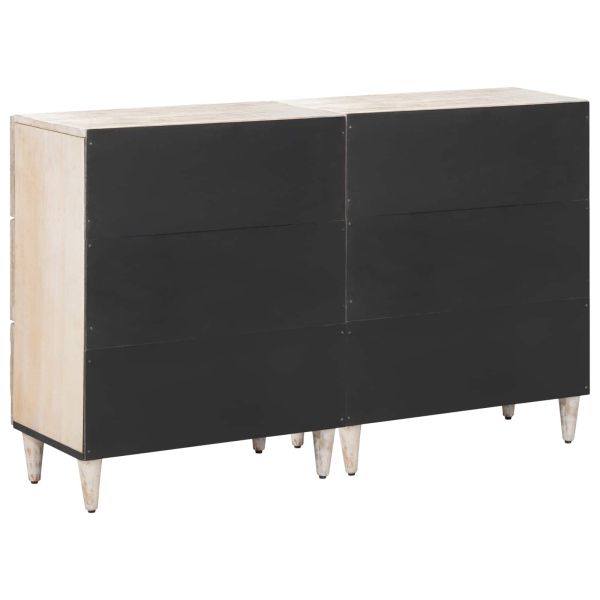 Служебен шкаф 2 pcs Бяло 60 x 33,5 x 75 см