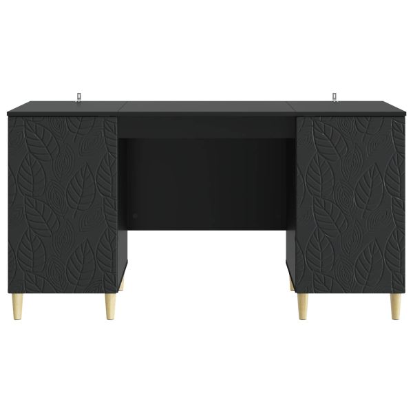 Бюро Черно Инженерна дървесина 142,5 x 50 x 75 см