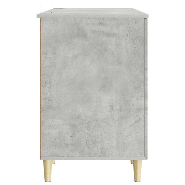 Бюро Бетонно сиво Инженерна дървесина 142,5 x 50 x 75 см