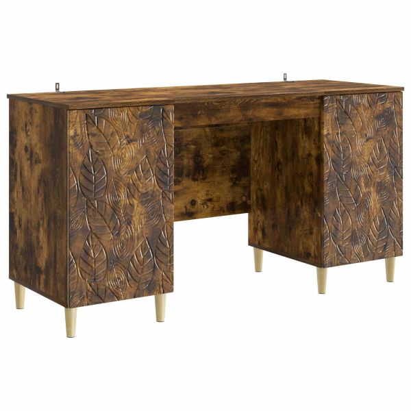 Бюро Опушен дъб Инженерна дървесина 142,5 x 50 x 75 см
