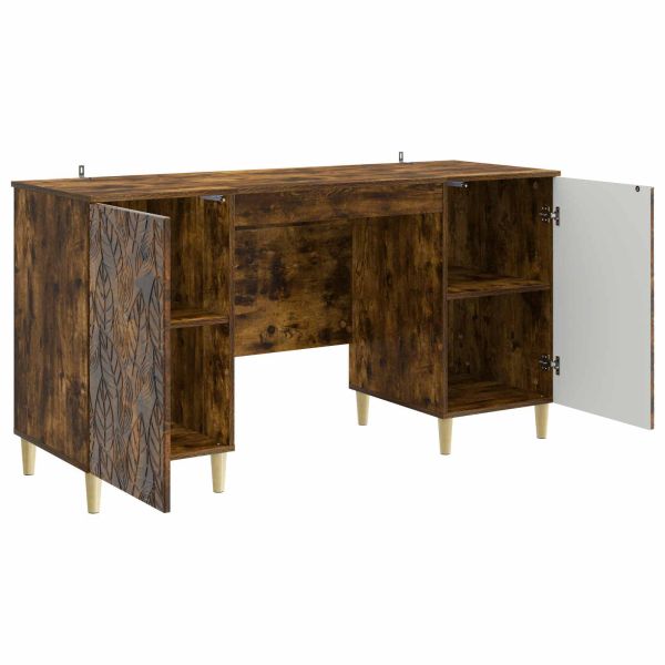 Бюро Опушен дъб Инженерна дървесина 142,5 x 50 x 75 см