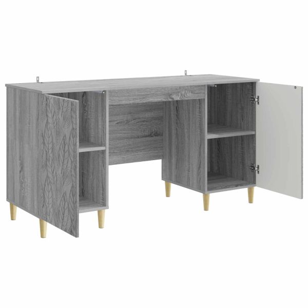 Бюро Сив Сонома Инженерна дървесина 142,5 x 50 x 75 см
