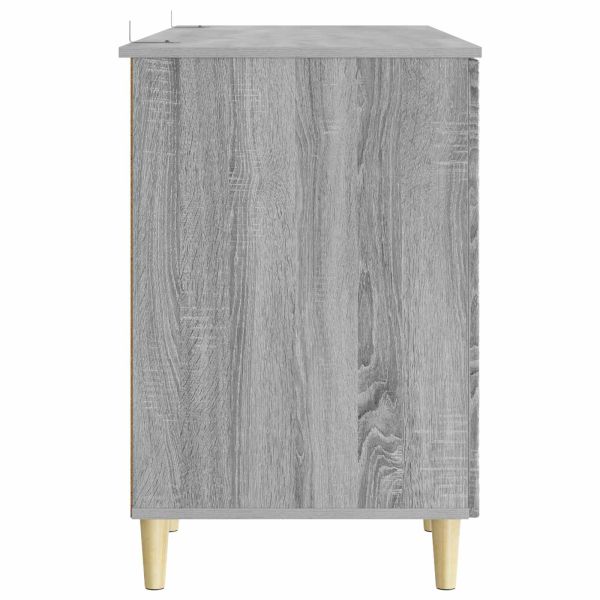 Бюро Сив Сонома Инженерна дървесина 142,5 x 50 x 75 см