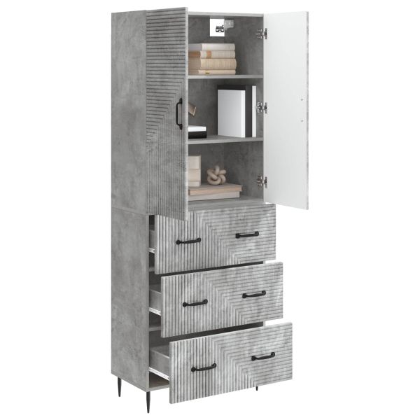 Комплект шкафове 2 pcs Бетонно сиво 66 x 34,5 x 90 см