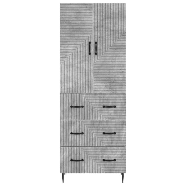 Комплект шкафове 2 pcs Бетонно сиво 66 x 34,5 x 90 см
