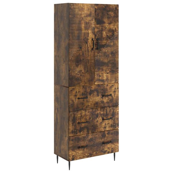 Комплект шкафове 2 pcs Опушен дъб 66 x 34,5 x 90 см