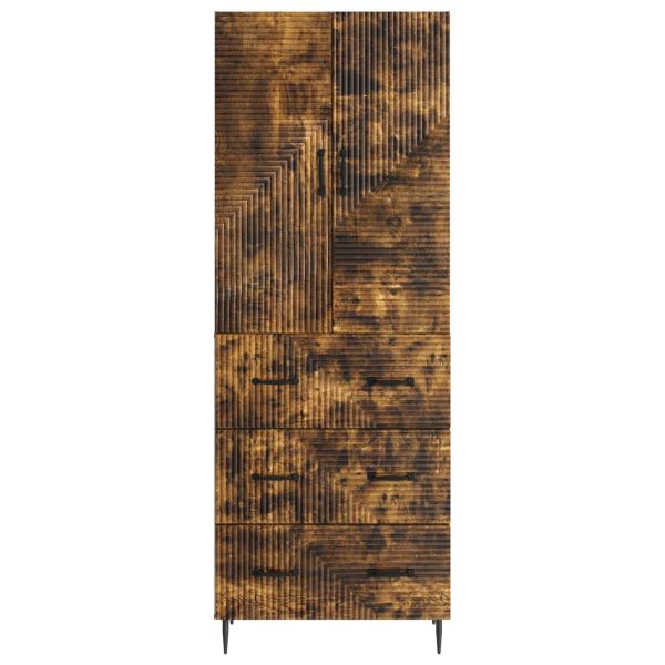 Комплект шкафове 2 pcs Опушен дъб 66 x 34,5 x 90 см