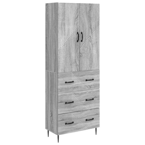Комплект шкафове 2 pcs Сив Сонома 66 x 34,5 x 90 см