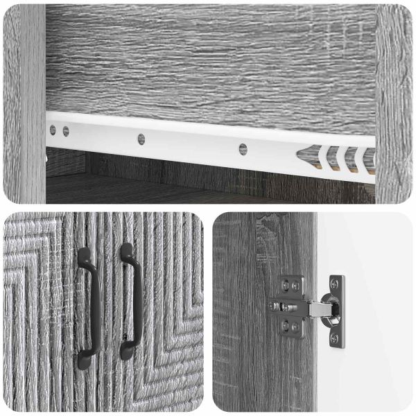 Комплект шкафове 2 pcs Сив Сонома 66 x 34,5 x 90 см