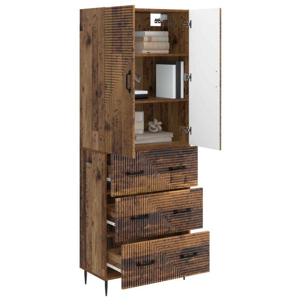 Комплект шкафове 2 pcs Старо дърво 66 x 34,5 x 90 см