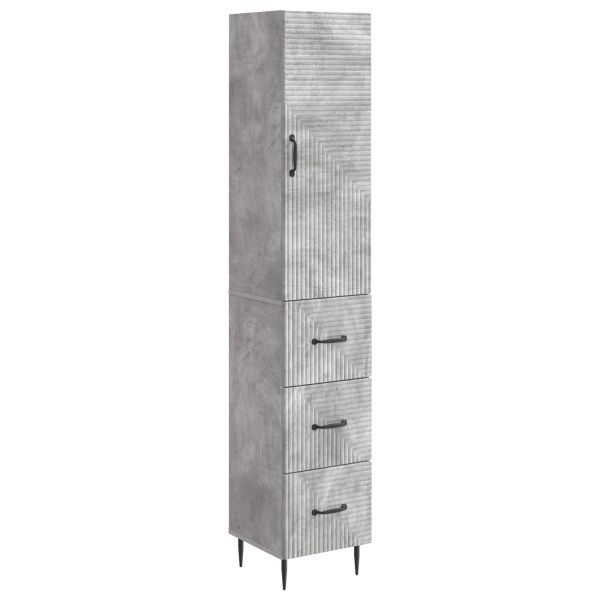 Комплект шкафове 2 pcs Бетонно сиво 33 x 34,5 x 90 см