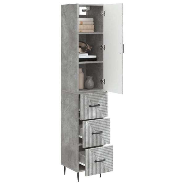 Комплект шкафове 2 pcs Бетонно сиво 33 x 34,5 x 90 см