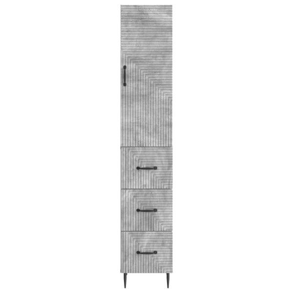 Комплект шкафове 2 pcs Бетонно сиво 33 x 34,5 x 90 см