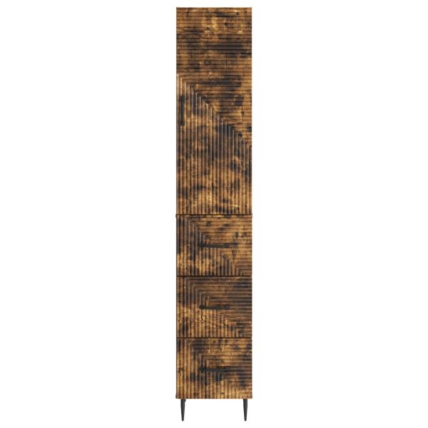 Комплект шкафове 2 pcs Опушен дъб 33 x 34,5 x 90 см